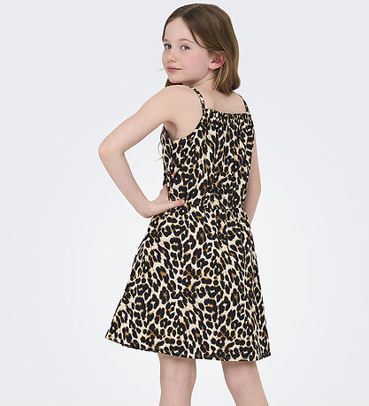 Kids Only Kjole - Noos - KogClara - Black/White Black Leo