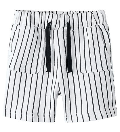 Name It Shorts - NmmJakob - Striped - Bright white