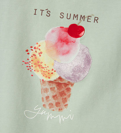 Name It T-shirt - NmfJosephina - Aqua Gray