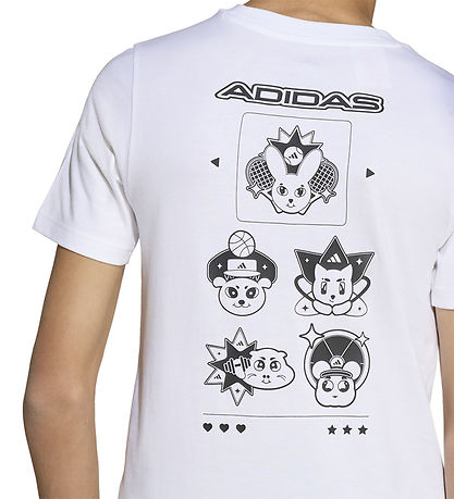 adidas Performance T-shirt - J ANIME - Hvid