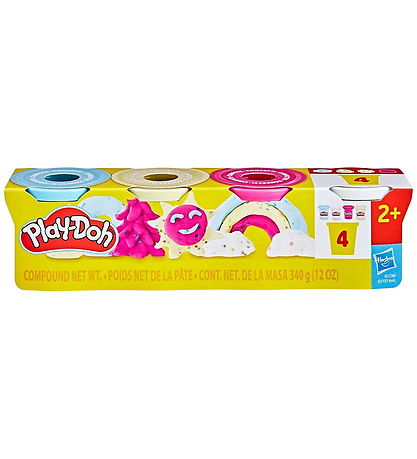 Play-Doh Modellervoks - 4-pak - 340g - Confetti Fun