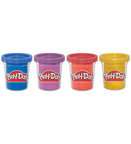 Play-Doh Modellervoks - 4-pak - 340g - Shimmery Metalli