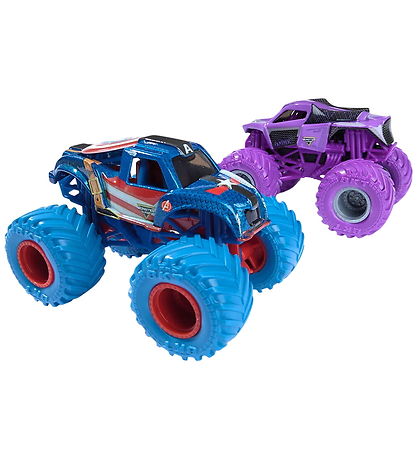 Monster Jam Truck - 1:64 - Marvel - 2-pak - Captain America vs B