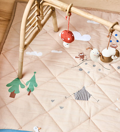 OYOY Aktivitetstæppe - Quiltet - Forest Activity Blanket
