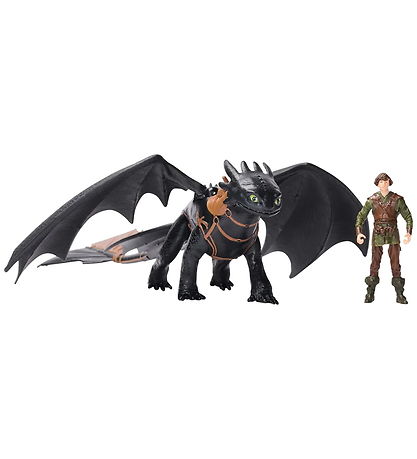 Dragons Legetøj - Movie Viking And Dragon - Toothless And Hiccup