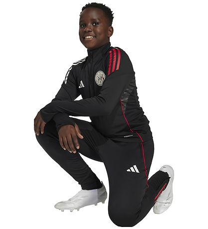 adidas Performance Fodboldtrøje - AJAX TR TOP Y - BLACK/WHITE/BO