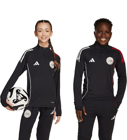 adidas Performance Fodboldtrøje - AJAX TR TOP Y - BLACK/WHITE/BO