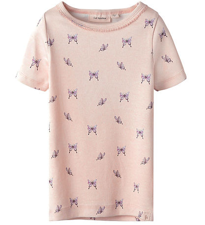 Lil Atelier T-shirt - NmfGayo - Peach Blush/Butterfly