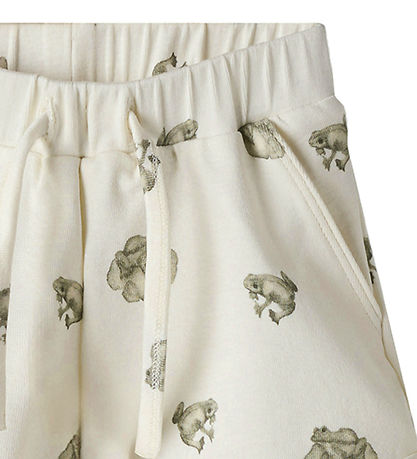 Lil' Atelier Shorts - NbmGayo - Coconut Milk/Frog