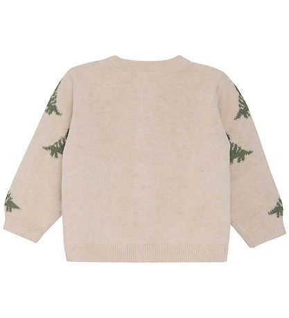 Minymo Cardigan Knit - Light Beige Melange