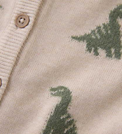 Minymo Cardigan Knit - Light Beige Melange