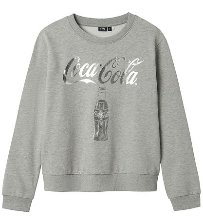 LMTD Sweatshirt - NlfSusi CocaCola - Grey Melange