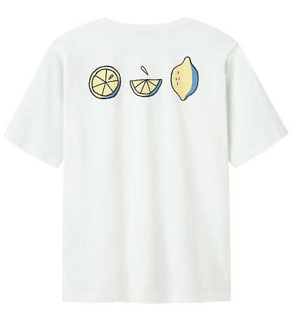 LMTD T-shirt - NlmFuges - Bright White m. Print