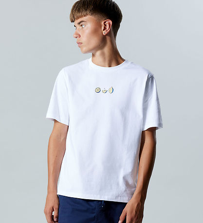LMTD T-shirt - NlmFuges - Bright White m. Print