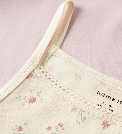 Name It Undertrøje - Noos - NkfStrap - 2-pak - Turtledove/Pale L