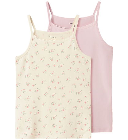 Name It Undertrøje - Noos - NkfStrap - 2-pak - Turtledove/Pale L