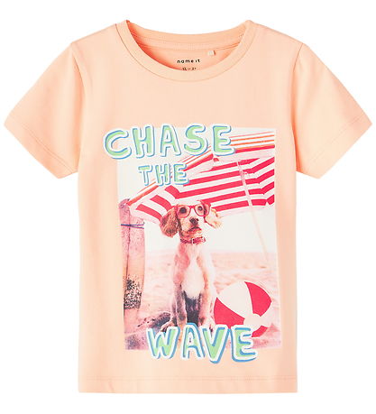 Name It T-shirt - NmmPfeodor - Peach Nectar
