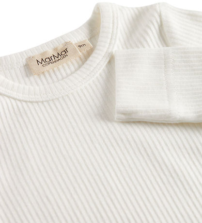 MarMar Body l/æ - Rib - Plain - Noos - Gentle White