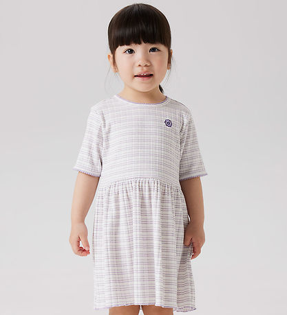 Name It Kjole - NmfFiona - Bright White/Stripes