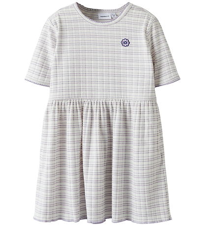 Name It Kjole - NmfFiona - Bright White/Stripes