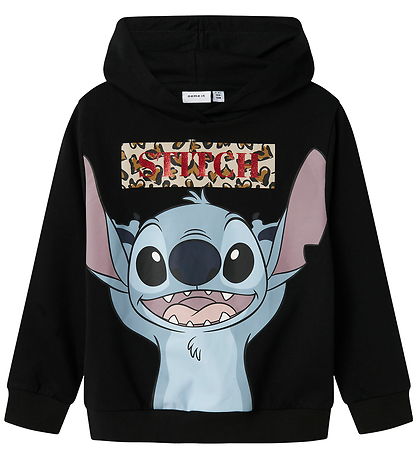 Name It Hættetrøje - NkfJixiri - Stitch - Sort