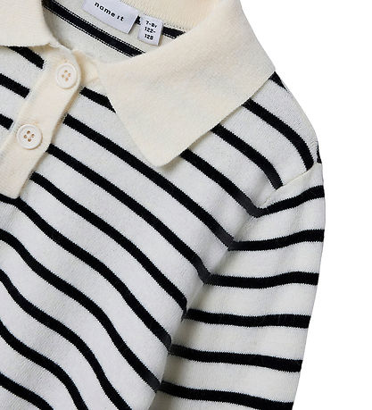 Name It Bluse - NkfDanja - Polo/Strik - Whisper White