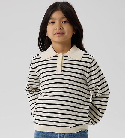 Name It Bluse - NkfDanja - Polo/Strik - Whisper White