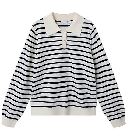 Name It Bluse - NkfDanja - Polo/Strik - Whisper White