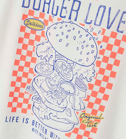 Name It T-shirt - NmmDartin - Bright White/Burger Lover