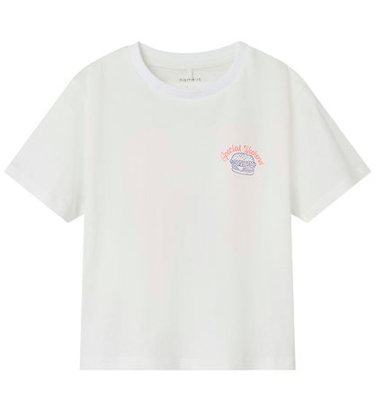 Name It T-shirt - NmmDartin - Bright White/Burger Lover