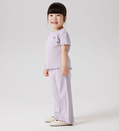 Name It Bukser - Rib/Wide - NmfFrida - Misty Lilac