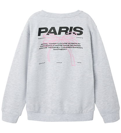 Name It Sweatshirt - NkfDaimy - Lysegråmeleret