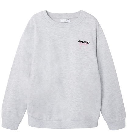 Name It Sweatshirt - NkfDaimy - Lysegråmeleret