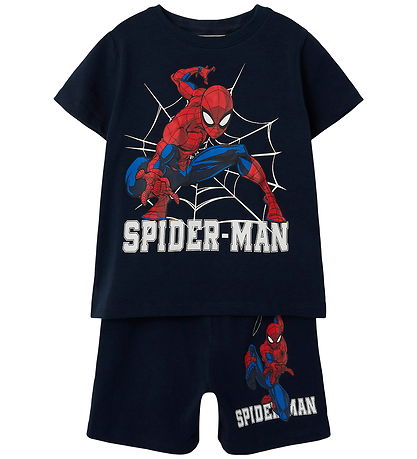 Name It Nattøj - 2 Delt - Spiderman - NmmMus - Dark Sapphire