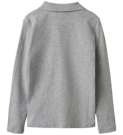 Name It Polobluse - NkfDusa - Grey Melange