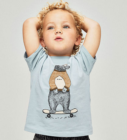 Name It T-shirt - NmmLinden - Dusty Blue