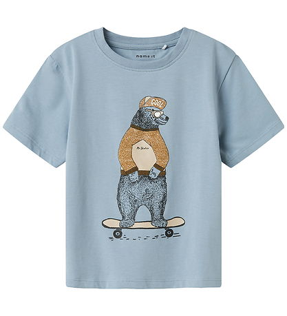Name It T-shirt - NmmLinden - Dusty Blue