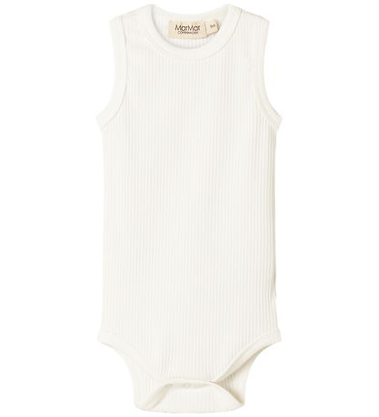 MarMar Body u/æ - Rib - Sleeveless - Noos - Gentle White