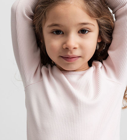 MarMar Bluse - Rib - Plain - Noos - Rosa