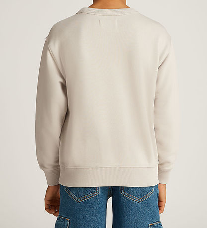 Calvin Klein Sweatshirt - Outlined Mono - Chateau Gray