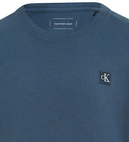 Calvin Klein T-shirt - Mono Mini Badge - Oceana