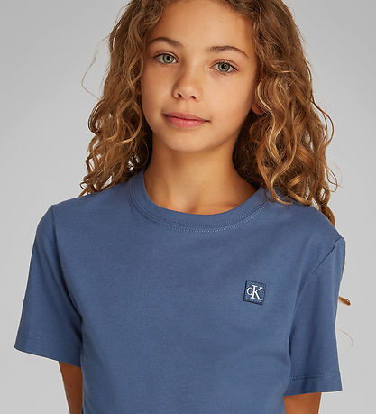 Calvin Klein T-shirt - Mono Mini Badge - Oceana
