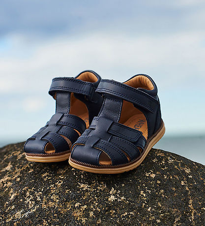Wheat Sandaler - Sky - Navy Stripe