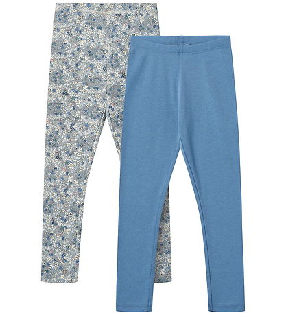Wheat Leggings - 2-pak - Jules - Blue Summer Flowers