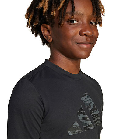 adidas Performance T-shirt - J TR-ES CAM TE - Sort