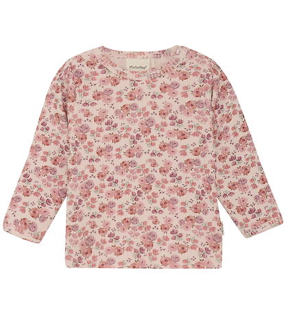 Minymo Bluse - Rib - Peach Whip