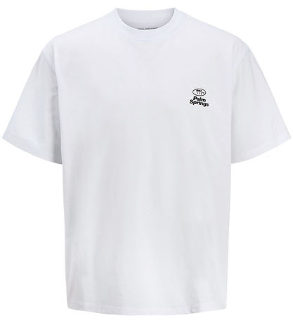Jack & Jones T-shirt - JcoRetreat Typographic - Bright White