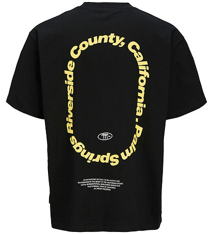 Jack & Jones T-shirt - JcoRetreat Typographic - Sort