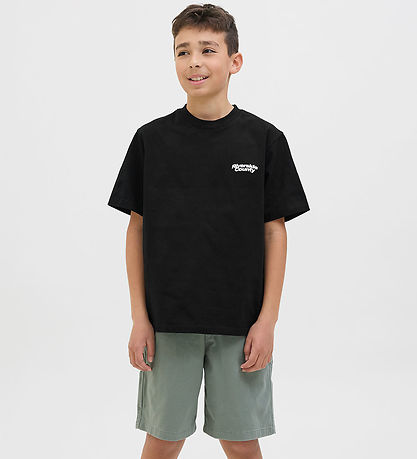 Jack & Jones T-shirt - JcoRetreat Typographic - Sort