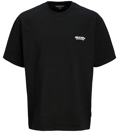 Jack & Jones T-shirt - JcoRetreat Typographic - Sort